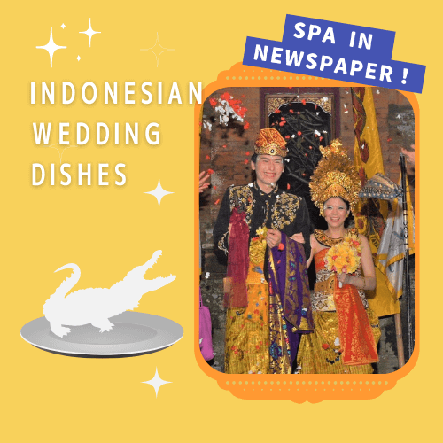 大きなワニのパンで祝うインドネシアの結婚式－大分合同新聞「APU発世界の窓」